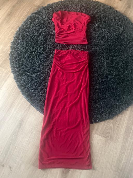  — Burgundy 2 piece set size XS