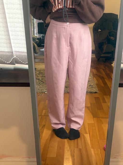  — Size 4 pink tapered trousers