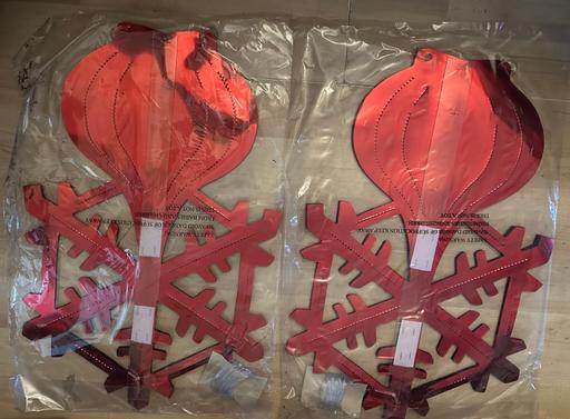  — 2 large Christmas ceiling decorations