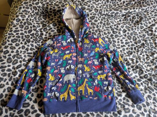  — mini boden borg lined animal hoodie