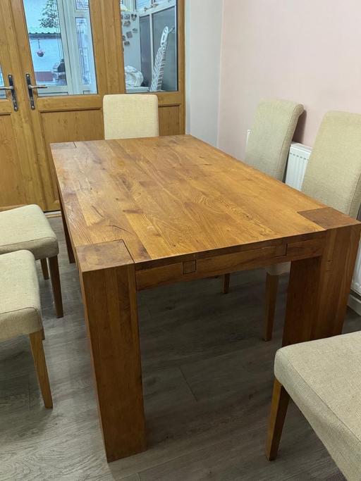  — Wood table butchers block style