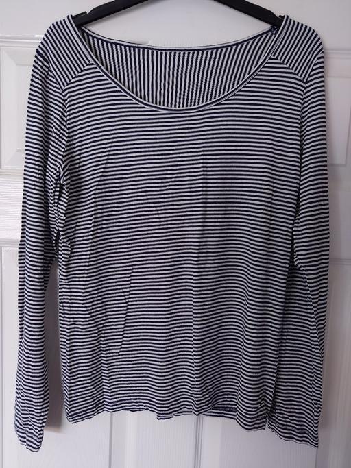  — Women's striped long sleeve top size 12