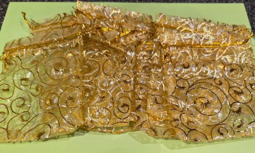  — 10 X GOLD VOILE BAGS