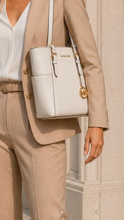  — Michael Kors Charlotte Large TZ Tote Model: 3