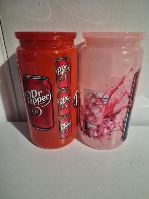  — 16oz x2 plastic tumblers