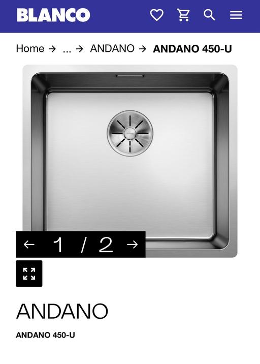  — Blanco ANDANO 450-U Sink