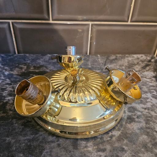  — brass ceiling light fitting
