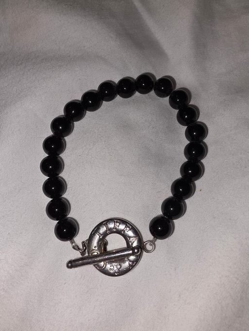  — Tiffany&Co Black Onyx and Silver Bracelet