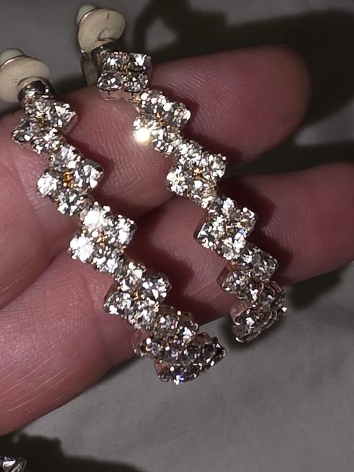  — Large Sparkley Rhinestone Hoops