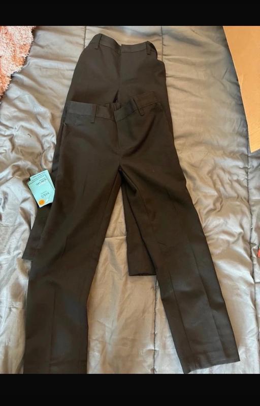  — M&S slim leg black school trousers age 6-7