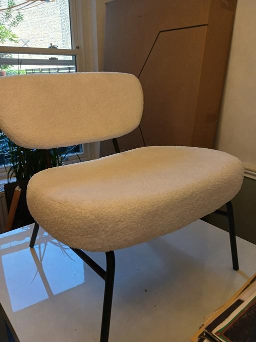  — habitat boucle chair cream white
