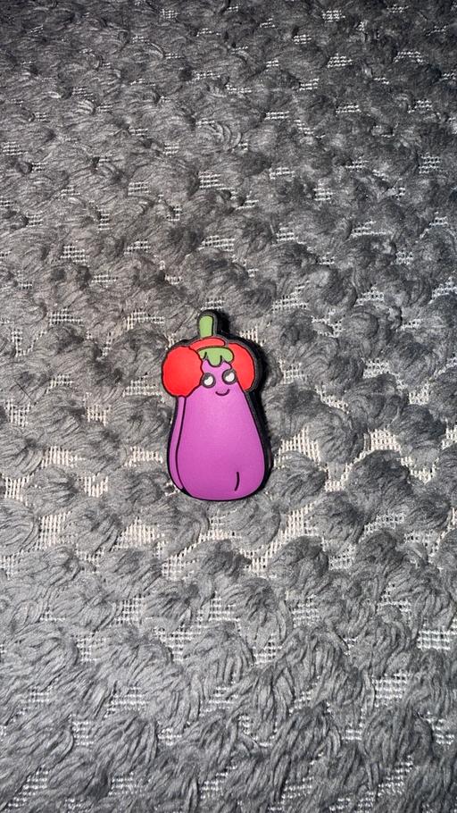  — Aubergine with ear muffs croc charm