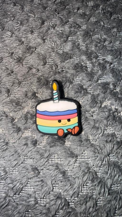  — Birthday cake croc charm