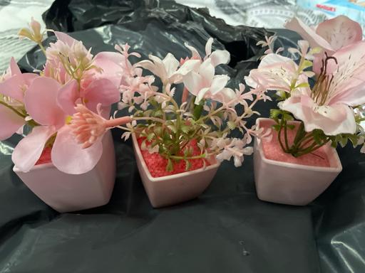  — X3 small flower pots