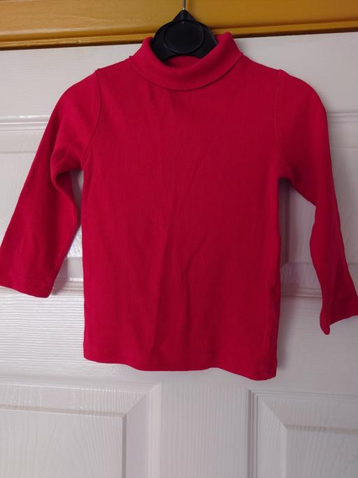  — Baby girls red long sleeve top size 9-12M