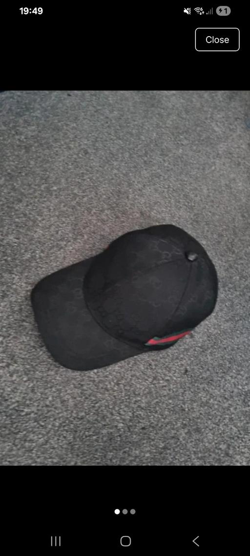 — black cap designer Gc pattern.One size