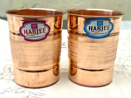  — New pure copper drinking glasses -set of 2