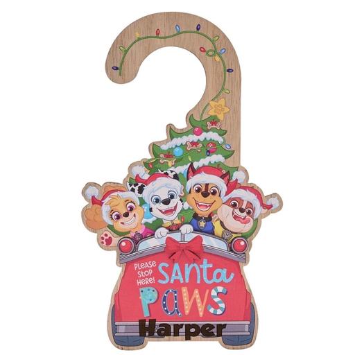  — Personalised Paw Patrol Santa stop here sign