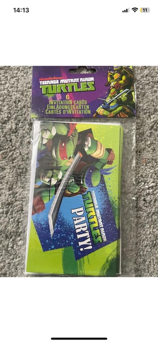  — Teenage mutant Ninja Turtles invites x 2
