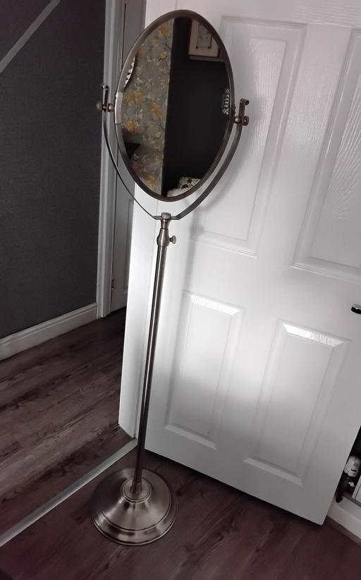  — retro freestanding vanity mirror adjustable 