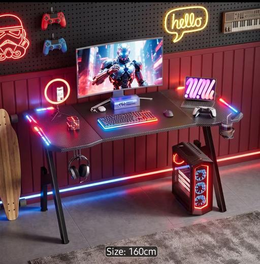  — Gaming Desk with Lights