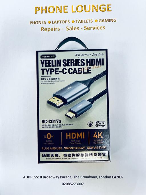 — Remax Yeelin Series Type C to HDMI Cable