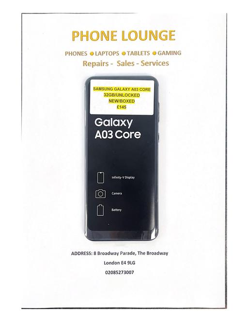  — Brand New Samsung Galaxy A03 Core 32GB