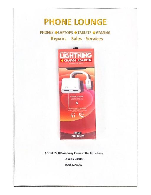  — MoXom Lightning Splitter Audio & Charger