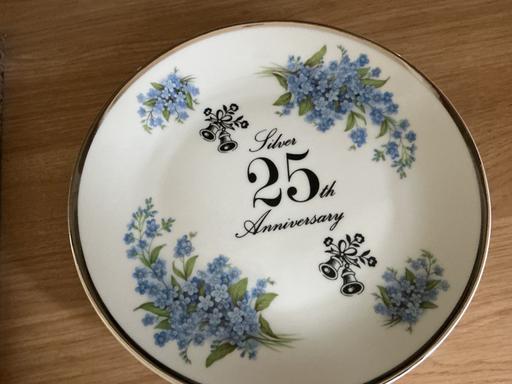  — Silver Wedding Anniversay plate