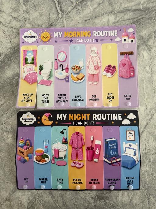  — Islamic Girls Reusable Routine Boards