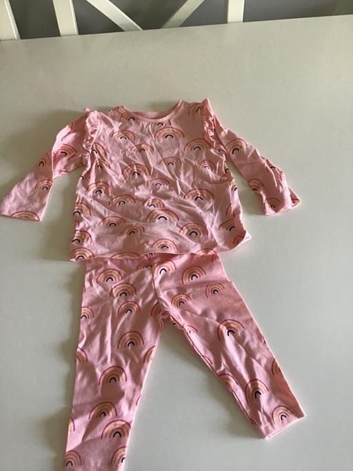  — F&F baby girl rainbow pyjamas age 3/6mths