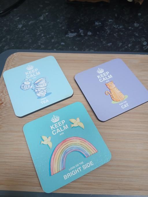  — 3 Cup Coasters Never Used