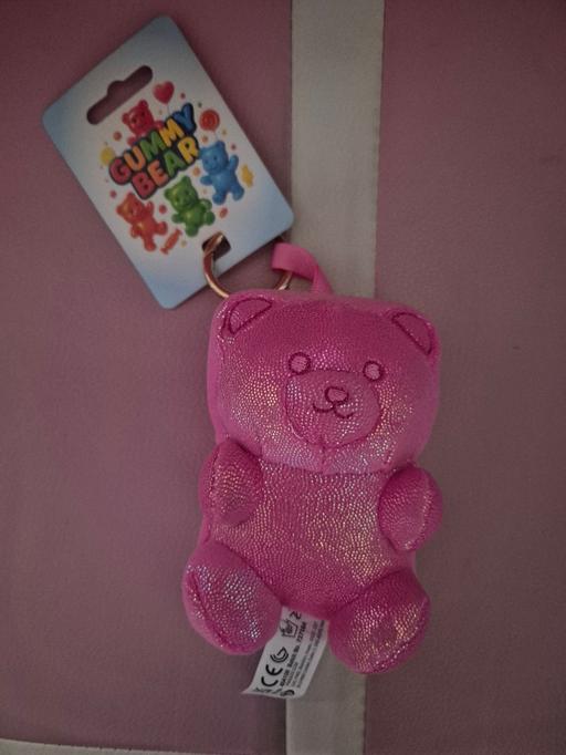  — new Pink Gummy Bear Keychain