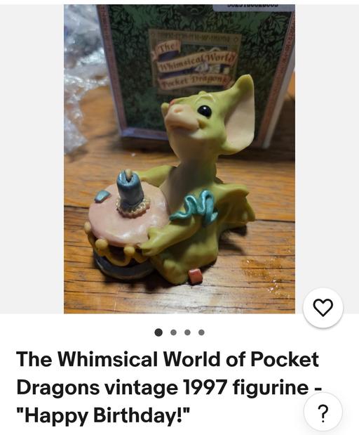  — whimsicical world of pocket dragons figurine