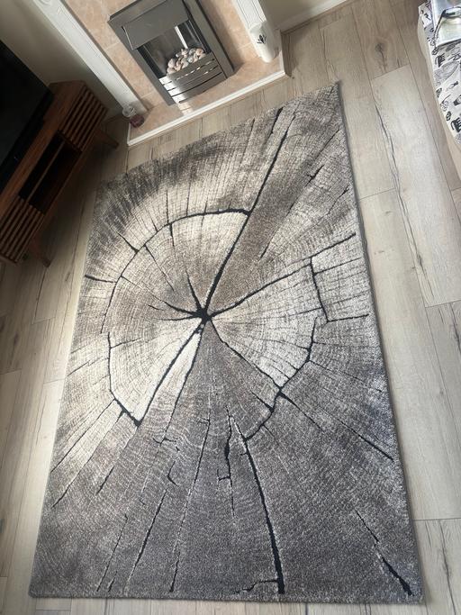  — Tree Bark Design Modern Rug