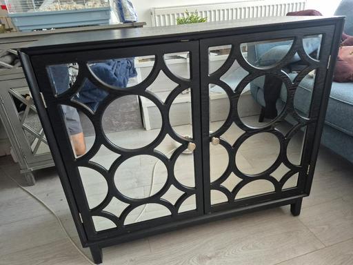  — Modern Black/Glass Cabinet