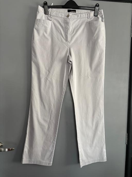  — COSMA Ladies Cream Stone Straight Leg Trouser