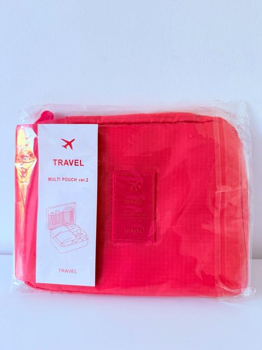  — New Pink Travel Organiser Multi Pouch