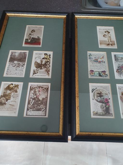  — Vintage Birthday Cards Framed