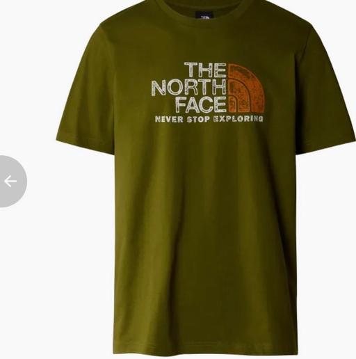  — North Face T shirt olive green with tags