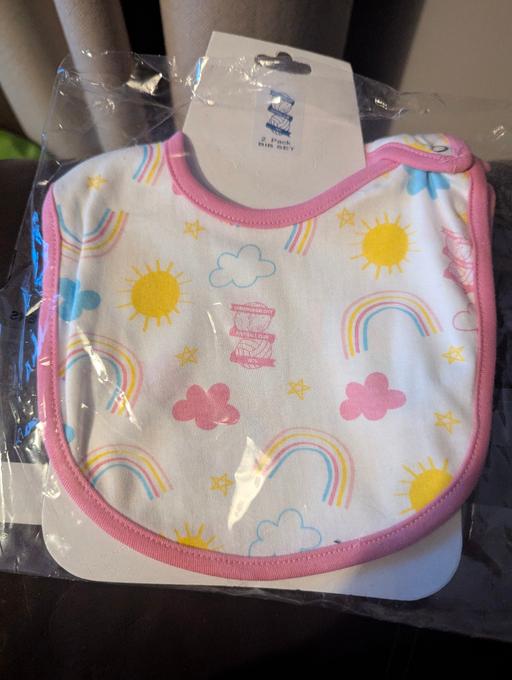  — NEW BCFC baby girls bibs x2