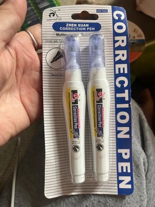  — Tipex pens two available