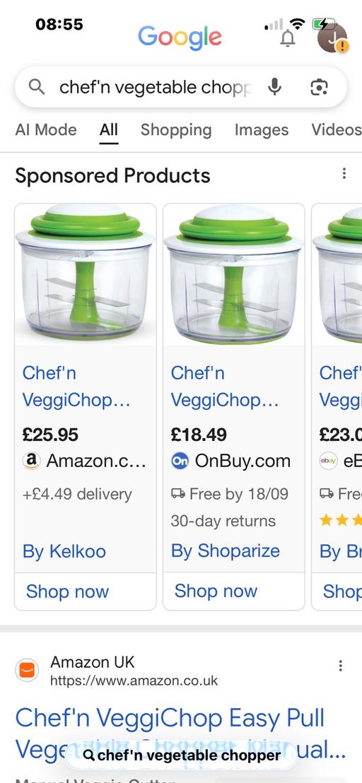  — New hand chopper veg herbs fruit