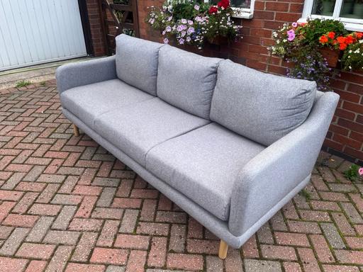  — Grey 3 seater sofa
