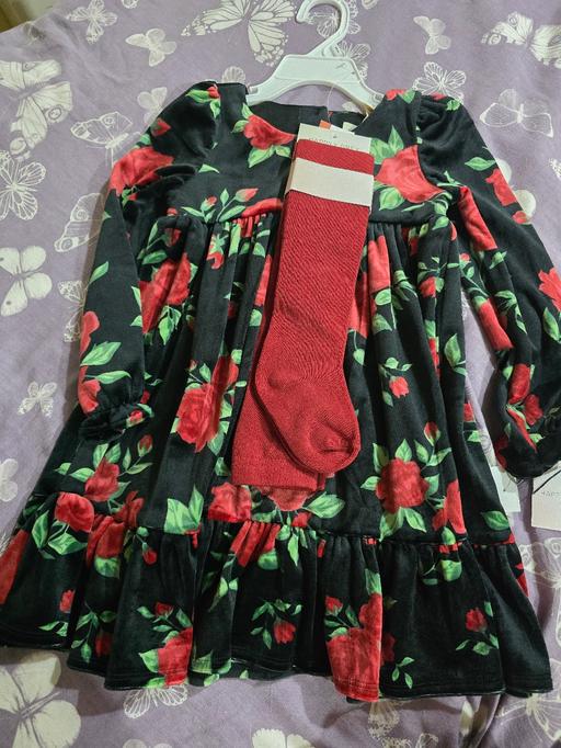  — NEW 2-3 years girls dress and tights