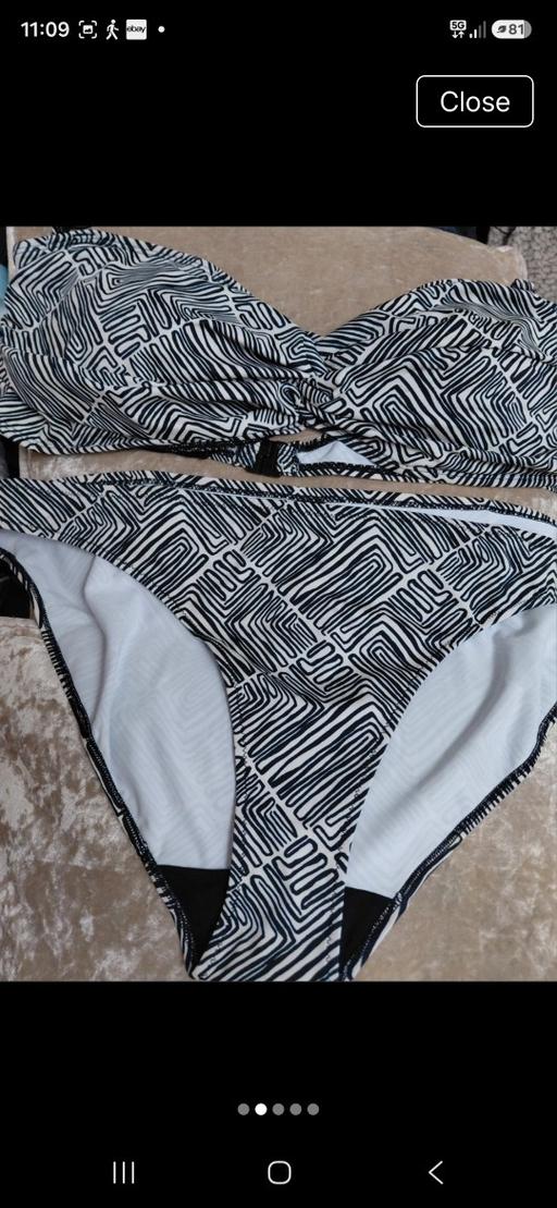  — New Matalan Black and white bikini