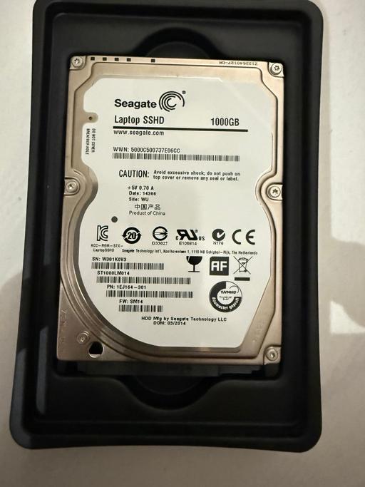  — Seagate 1TB SSHD Laptop Drive