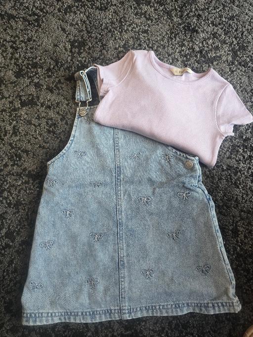  — 3-4 years f&f girls denim dress set