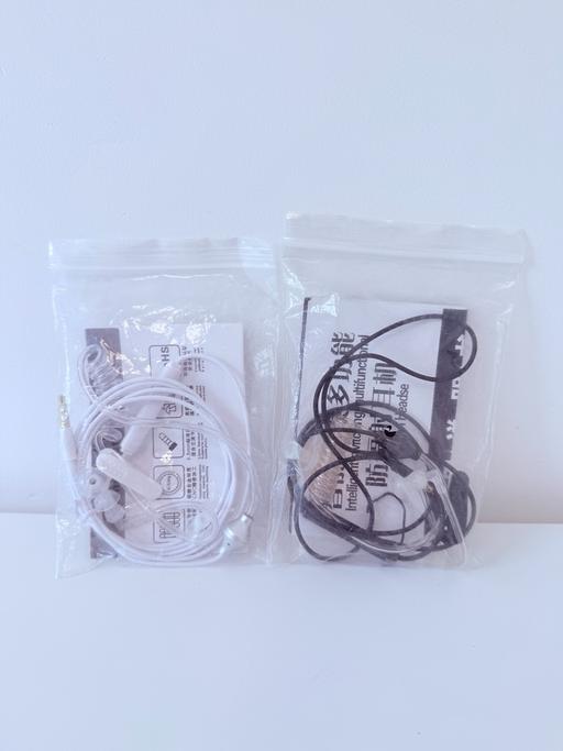  — 2x Acoustic Tube Earpiece Headsets