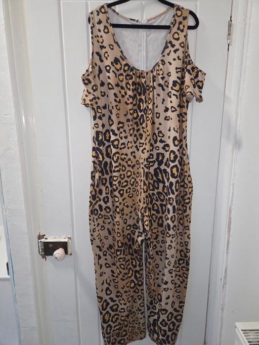  — leopard print onesie 1xl